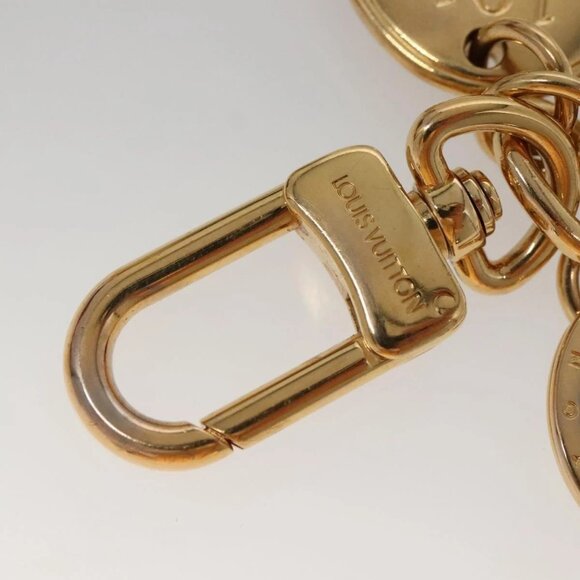 LOUIS VUITTON Porte Cles Maison Key Holder metal Gold M65086 LV Auth 131281 - Picture 7 of 7